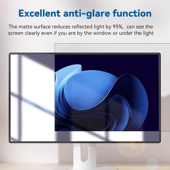 2-Pack 23.6 Computer Privacy Screen Filter 16:9 Widescreen Monitor Blue Light - Picture 5 of 8